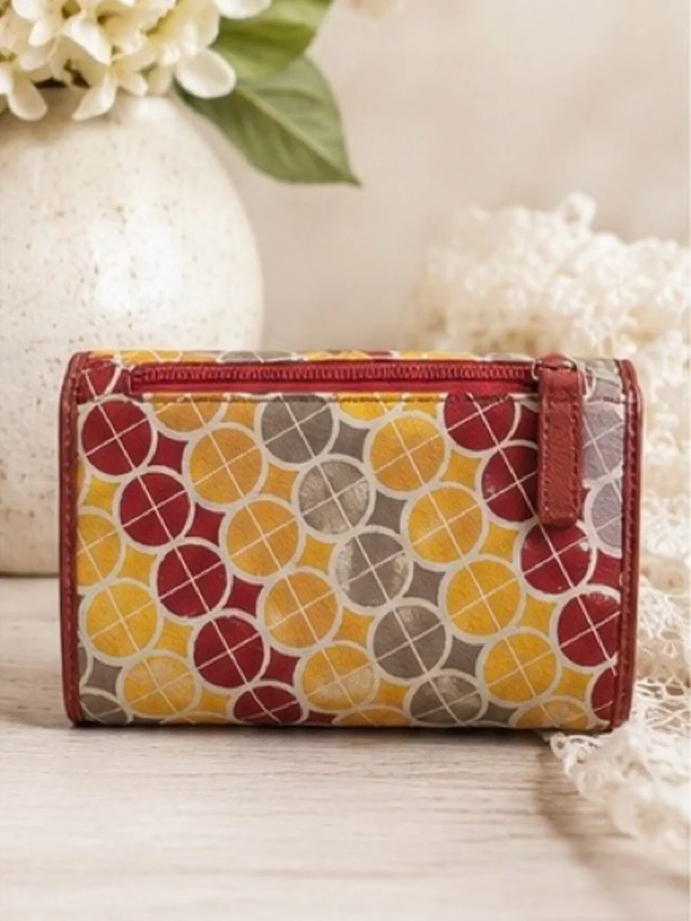 Fossil Multicolor Leather Organizer Wallet